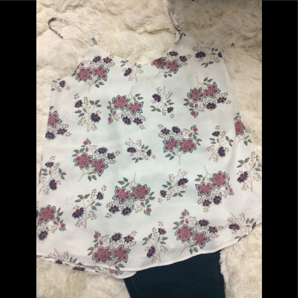 White spaghetti strap shirt